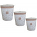 LIBERTY CIPRIA SET 3 CESTI P/BIANCHERIA BIANCHI (2pz)